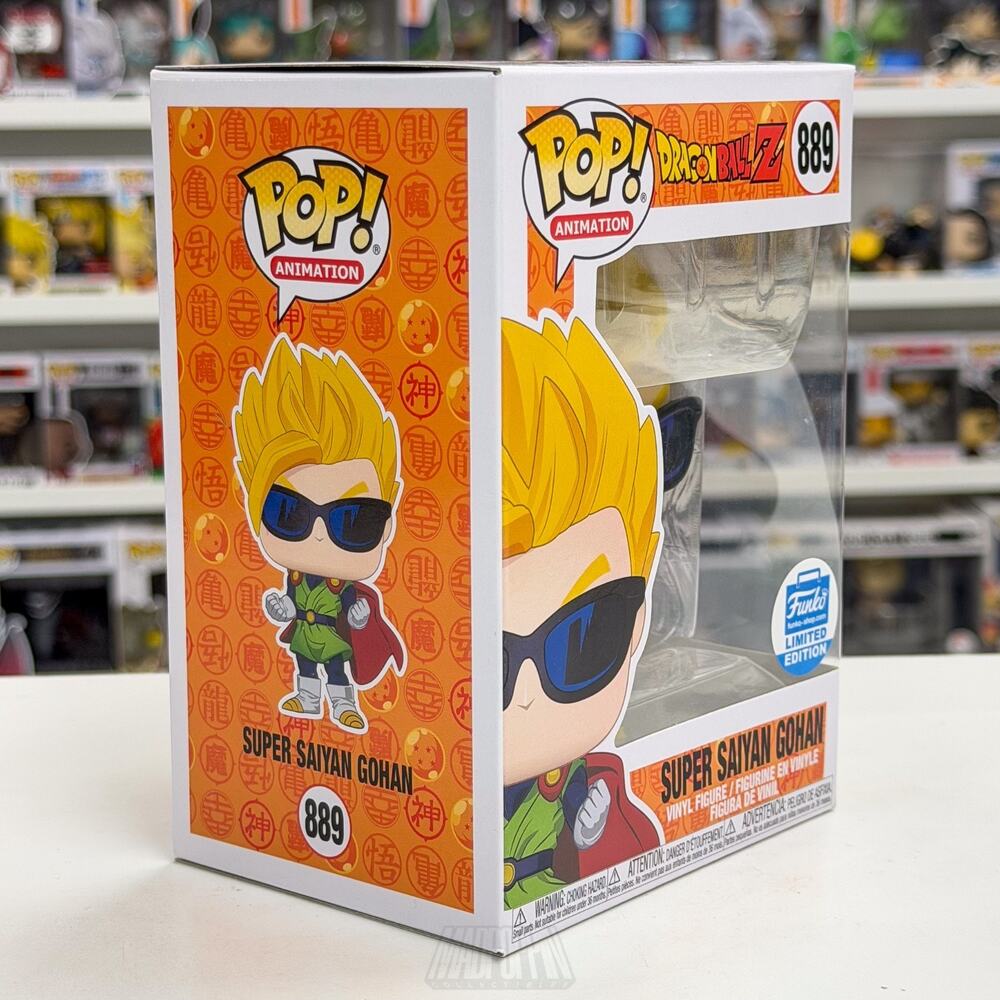 Funko Pop Anime Dragon Ball Z Super Saiyan Gohan Sunglasses 889 Toy Vinyl Figure - Picture 6 of 8